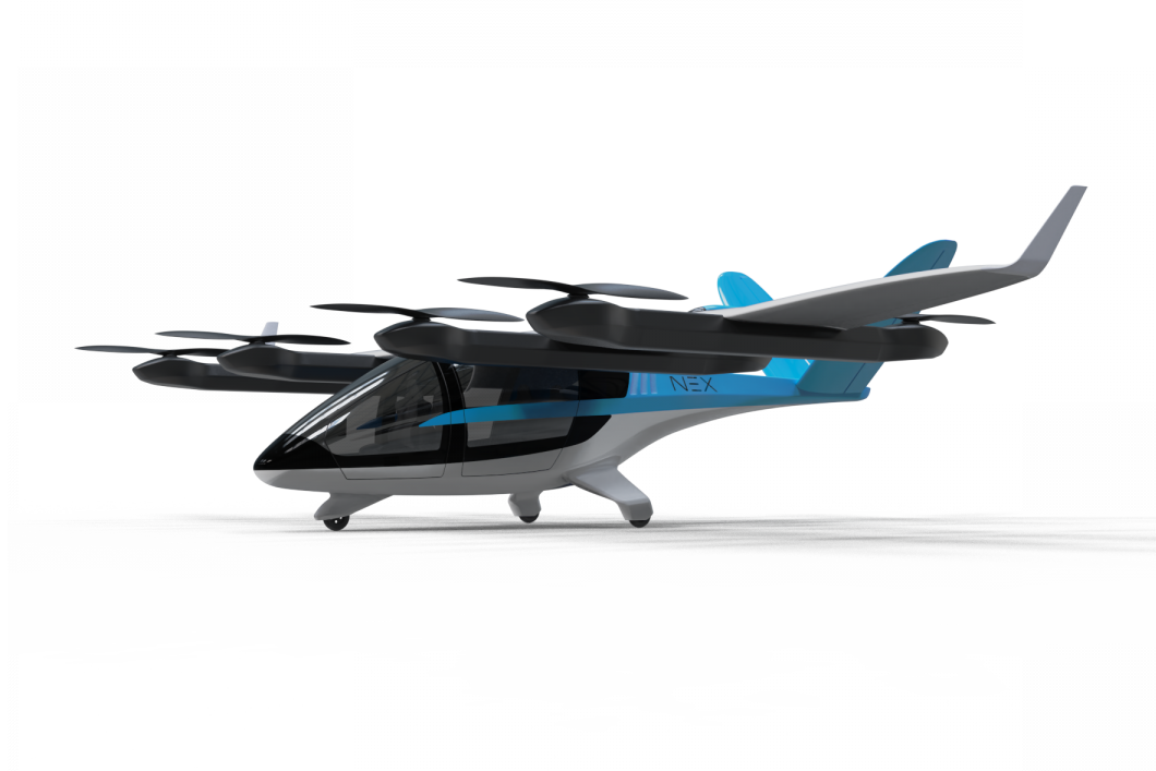 NEX eVTOL side view NEX eVTOL side view